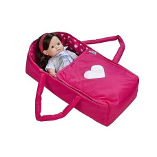 Doll Travel Bed Carrycot Carrier And Bassinet Fits 18 Inch Doll (Doll Not Included)