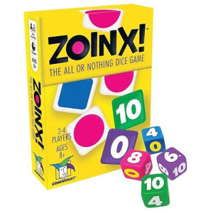 Gamewright Zoinx Dice Game - Multi-colored, 5" Fun!