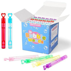 36 Pcs Bubbles Party Favors For Kids Mini Bubble Wands Bubble Party Favors Assortment Neon, Kids Summer Gifts, Fun Bubbles For Christmas Halloween Birthday Goodie Bags