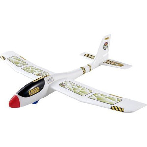 Haba Terra Kids Maxi Hand Glider With Boomerang Setting - Easy To Assemble 22" Sturdy Styrofoam Airplane With Decals