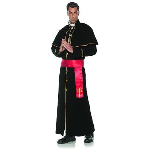 Underwraps Deluxe Red Priest Robe Costume, One Size