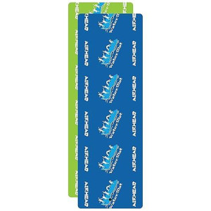 Airhead Watermat Fun Mat 18 Plus, Green And Blue, Floating Water Mat, Diamond Finish For Comfort And Durability