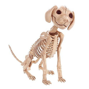 Crazy Bonez Sitting Skeleton Puppy Toy