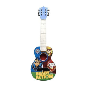 Sakar Paw Patrol 21" Kids Guitar Toy with Real Tuning Gears