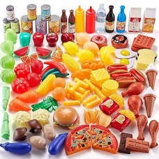 Shimfun 143-Piece Play Food Set for Kids - Multicolor