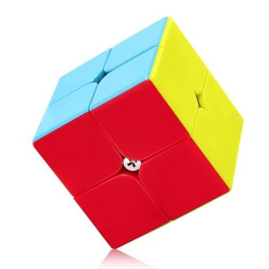 Roxenda 2X2X2 Speed Cube, 2 By 2 Magic Cube Smooth Puzzle Cube 50Mm (Stickerless)