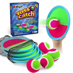 Ayeboovi Toss And Catch Ball Game Outdoor Toys For Kids Games Beach Pool Toys Outdoor Yard Games For 3 4 5 6 7 8+ Year Old Boys Girls Birthday Valentine'S Day Gift Easter Basket Stuffers (Upgraded)