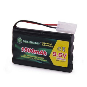 Qblpower 9.6V 1500Mah Ni-Mh Rechargeable Battery Pack Tamiya Plug For Rc Car Boats Robots 1Pack