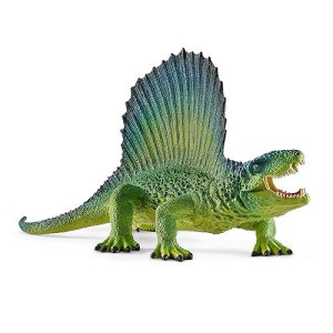 Schleich Dimetrodon Dinosaur Figurine, 3.4 Inch, Green