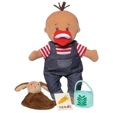 Manhattan Toy Wee Baby Stella Tiny Farmer Doll Set, 12"