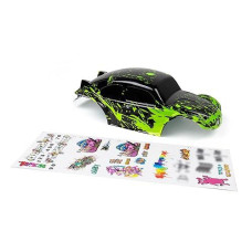 Summitlink Custom Body Compatible For 1/10 1/8 Scale Rc Car Or Truck (Truck Not Included) (Muddy Green Over Black)