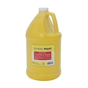 School Smart 1 Gallon Yellow Washable Tempera Paint