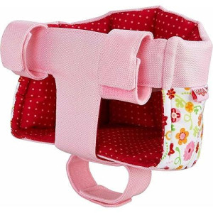 HABA Soft Doll Bike Seat - Flower Meadow, Pink/Red