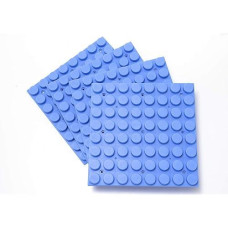 UNiPLAY 11x11 Inch Blue Building Block Base Plates Set - 4