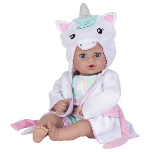 Adora 13" Unicorn Bath Time Baby Doll with QuickDri Body