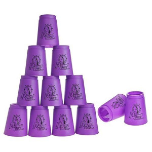 SEISSO Purple Quick Stacks 12-Pc Sports Stacking Cups