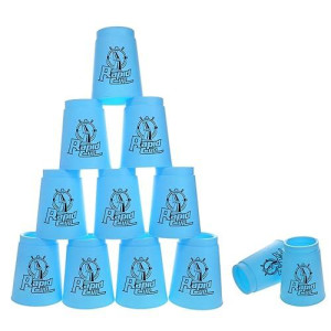 [Upgrade] Quick Stacks Cups 12 Pc Of Sports Stacking Cups,Stacking Cups Training Game,Great Gift Idea For Boys Girls Shipping From Us