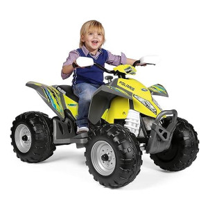 Peg Perego Polaris Outlaw Citrus, 12 Volt Ride On, Citrus