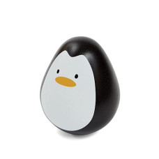 Plantoys Wooden Bounce Back Penguin Baby Toy (5200) | Sustainably Made From Rubberwood And Non-Toxic Paints And Dyes | Eco-Friendly Planwood