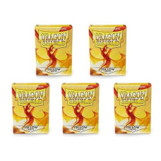 Dragon Shield Matte Yellow Card Sleeves - 5 Packs, 100 ct