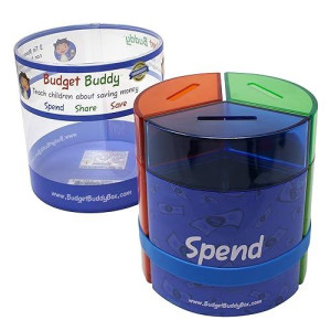 Save Spend Share Money Jar | Three-Part Money Tin Teaches Kids Financial Management - Deposit Coins And Bills