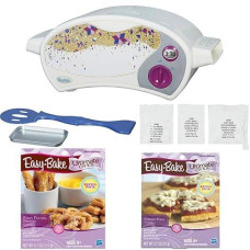 Easy Bake Ultimate Oven Deluxe Gift Set, White. Bundle Of Oven And Pizza And Pretzel Mixes (Bundle Of 3 Items)