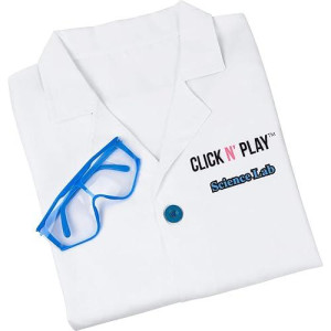 Click N' Play Science Lab Role Play Dress Up Set White