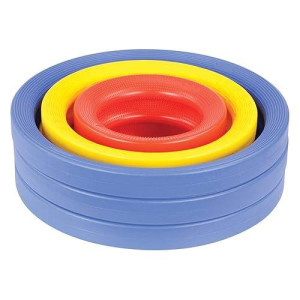 Educational Advantage Kids Giant Activity Rings Set In Multicolored - Children Creative Development Game - 12+ Months - 9 Pieces