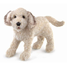 Folkmanis White Labradoodle Hand Puppet, One Size