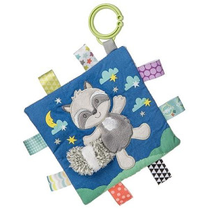 Taggies Soothing Sensory Crinkle Me Toy With Baby Paper And Squeaker, Harley Raccoon, 6.5 X 6.5-Inches