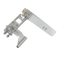 Mxfans Rc Silver Rudder With Water Pickup Absorbing Aluminum Alloy Steering Hole Diameter 4Mm