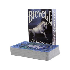 Bicycle Unicorns Playing Cards - Blue, 2.5" x 3