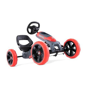 Berg Reppy Rebel Kids Go Kart - Pedal Go Kart For Boys & Girls - Kid'S Pedal Vehicles - Red Pedal Car With Built-In Soundbox - Pedals Cars For Kids - Ride-On Children'S Go Cart For Ages 2.5-6 Years