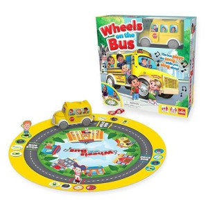 Pressman Wheels On The Bus Board Game Plays Song While You Sing Along