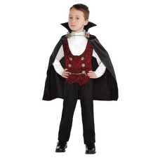 Lingway Toys Kids Vampire Of Darkness Costume For Boys Halloween Dress Up Parties With Accessories 4-6