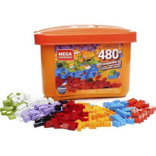 Mega Construx 480-Piece Open-Ended Play Brick Box, Multicolor