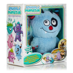 Continuum Games Snuggle Monster - Hide And Seek Bedtime Plush Toy And Book - Blue