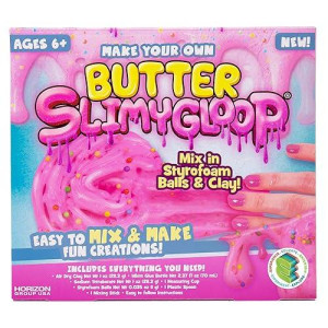 Slimygloop Make Your Own Cookie Butter Diy Slime Kit By Horizon Group Usa, Mix & Create Super Stretchy, Squishy, Gooey, Buttery, Putty, Slime - Pink