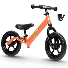 The Original Croco Ultra Lightweight And Sturdy Balance Bike.2 Models For 2, 3, 4 And 5 Year Old Kids. Unbeatable Features. Toddler Training Bike, No Pedal (Orange, Ultralight 12 Inch)