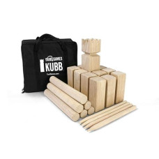 Yard Games Kubb Premium Size Outdoor Tossing Game With Carrying Case, Instructions, And Boundary Marker (Standard)