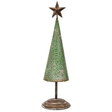 CWI Gifts Rustic Metal Tree - 17.75" Multicolor Decor