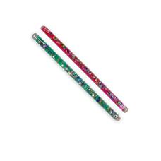 Glitter Wand, Magic Wonder Tube - For Kids, Teachers, Therapists, Sensory Room, Talking Or Pointing Stick. Two 11" Wonder Wands (Pink, Green)