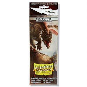 Arcane Tinmen Atm13223 Dragon Shield Sealable Inner Card Sleeves Smoke 100 Count