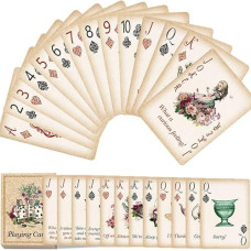 Alice Playing Cards Poker For Tea Party Game Supply Themed Party Photo Props Decoration