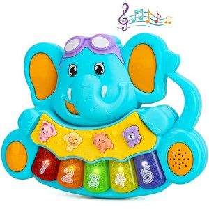 Steam Life Baby Piano Toys 6 To 12 Months, Light Up Music Baby Toys For 0 6 9 12 18 Months, Early Learning Educational Toys For 1 Year Old Boys Girls Birthday Xmas Gifts