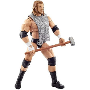 Wwe Triple H Ultimate Edition Wave 3 Multiple-Pose 6-Inch Action Figure With Entrance Gear, Extra Heads & Swappable Hands