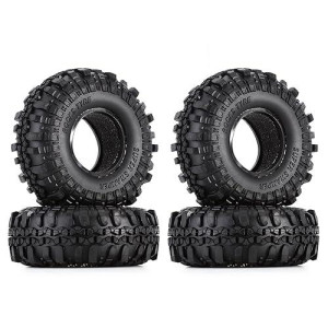 Injora Rc Tires 1.9Inch 4Pcs Rc Rubber Tyre Set Wheel Tires For 1:10 Rc Crawler Axial Scx10 Scx10 Iii Axi03007 D90 Tf2 Mst Tamiya