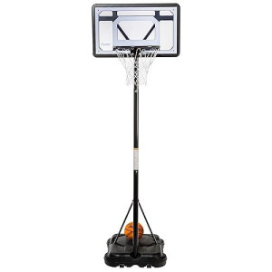 Franklin Sports Youth Basketball Hoop - Mini Indoor + Outdoor Portable Kids Basketball System - Adjustable Height 5' To 7' - Driveway Hoop - 30" Backboard