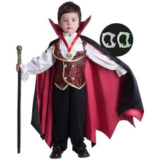 Spooktacular Creations Halloween Gothic Vampire Costume Deluxe Set For Boys, Kids Halloween Party Favors, Dress Up,Role Play And Cosplay-Xl(12-14Yr)