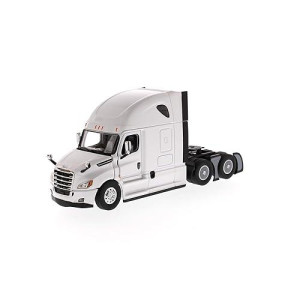 Diecast Masters Freightliner Semi Truck | New Cascadia Sleeper Cab Truck Tractor | 1:50 Scale Model Semi Trucks | Pearl White Diecast Model By Diecast Masters 71027